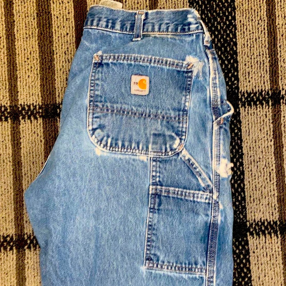 Vintage carhartt carpenters pants size fits like 33x30